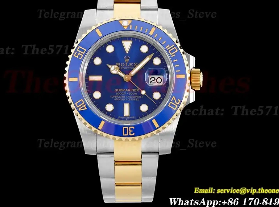 YG Bluesy VR3135 Submariner 116613LB 40NN Blue SS GMF 0318