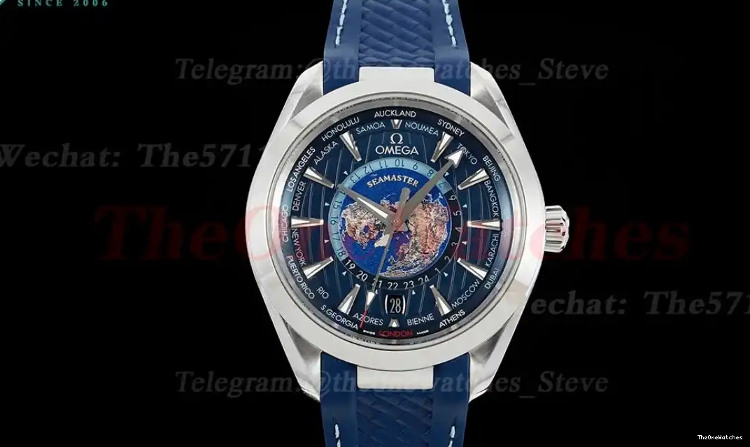 SS 150M A8938 Terra Worldtimer Aqua RU VSF Dark Blue 43mm Dial 0314