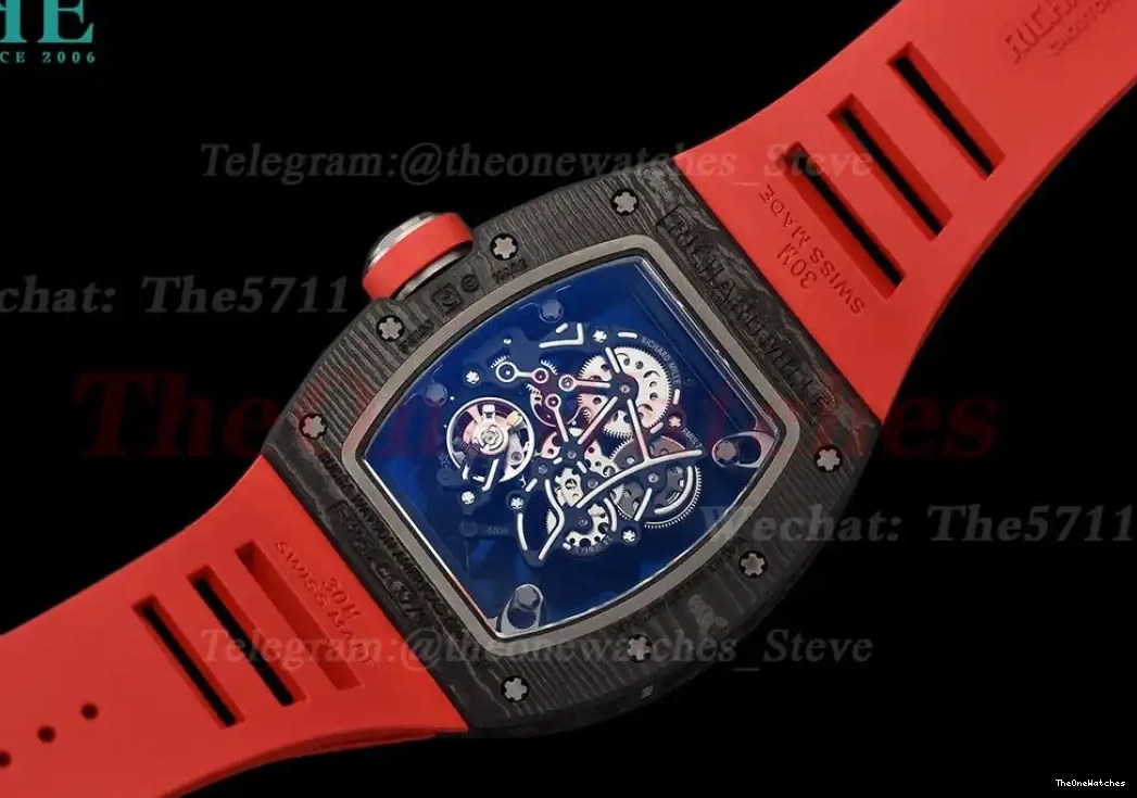 Clone RM055 RU Dial RMUL2 Skeleton Red NTPT Super APS 0308