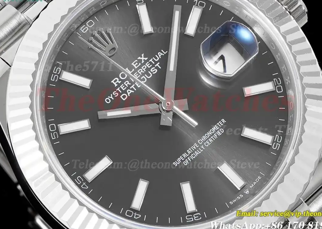 ARF 904L Stk SS Grey SS 126334 VR3235 Datejust 41mm Jub 0315