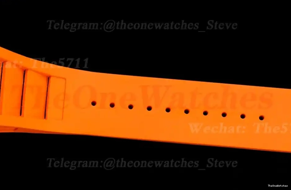 RMF Carbon On Case Orange Nadal Rubber Real Tourbillon RM027-03 Strap Rafael 0311