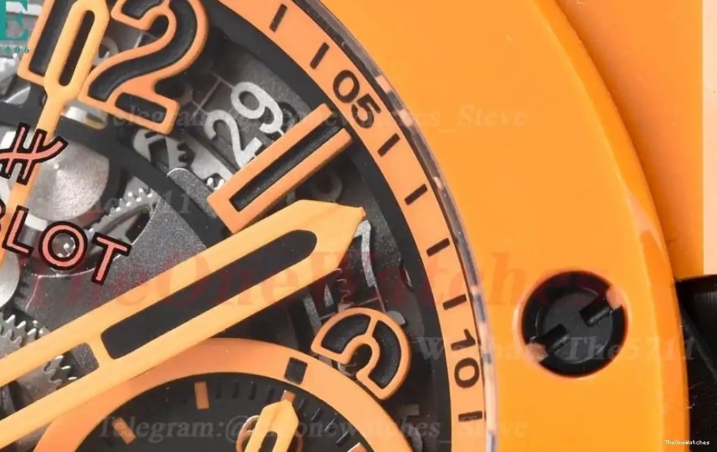 A1280 Magic Skeleton Big 42mm Dial RU Bang Unico Ceramic Orange BBF 0317