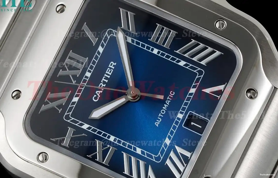 MY9019 SS 40mm De Cartier Santos XL Mens 2018 Blue SS BVF 0313