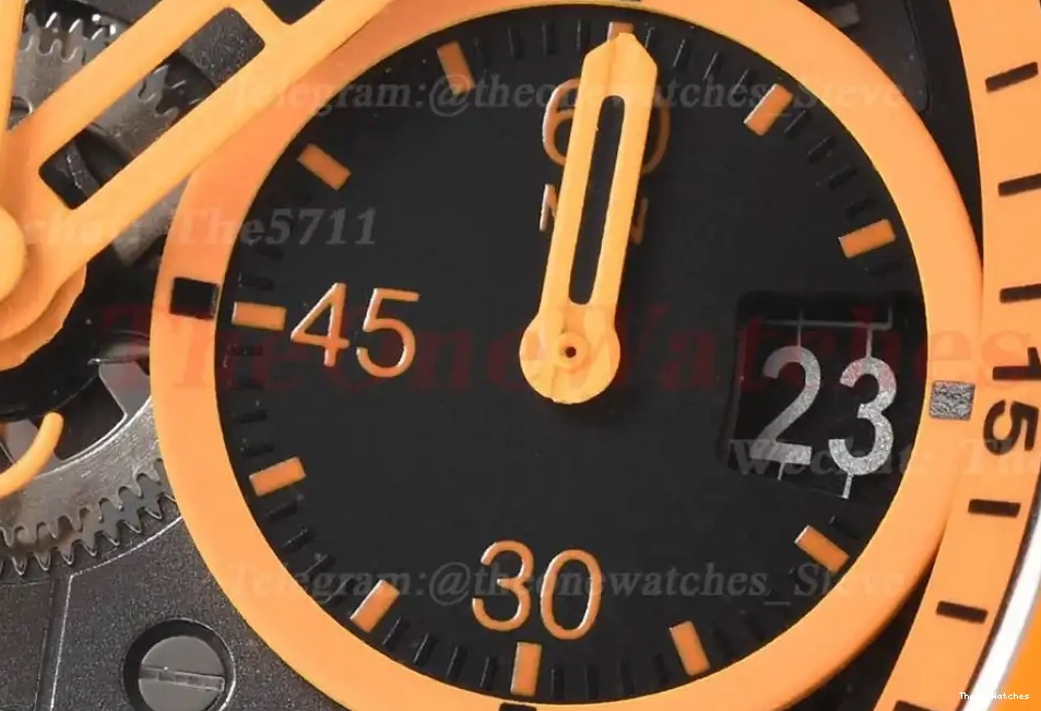 A1280 Magic Skeleton Big 42mm Dial RU Bang Unico Ceramic Orange BBF 0317