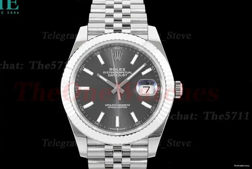 ARF 904L Stk SS Grey SS 126334 VR3235 Datejust 41mm Jub 0315