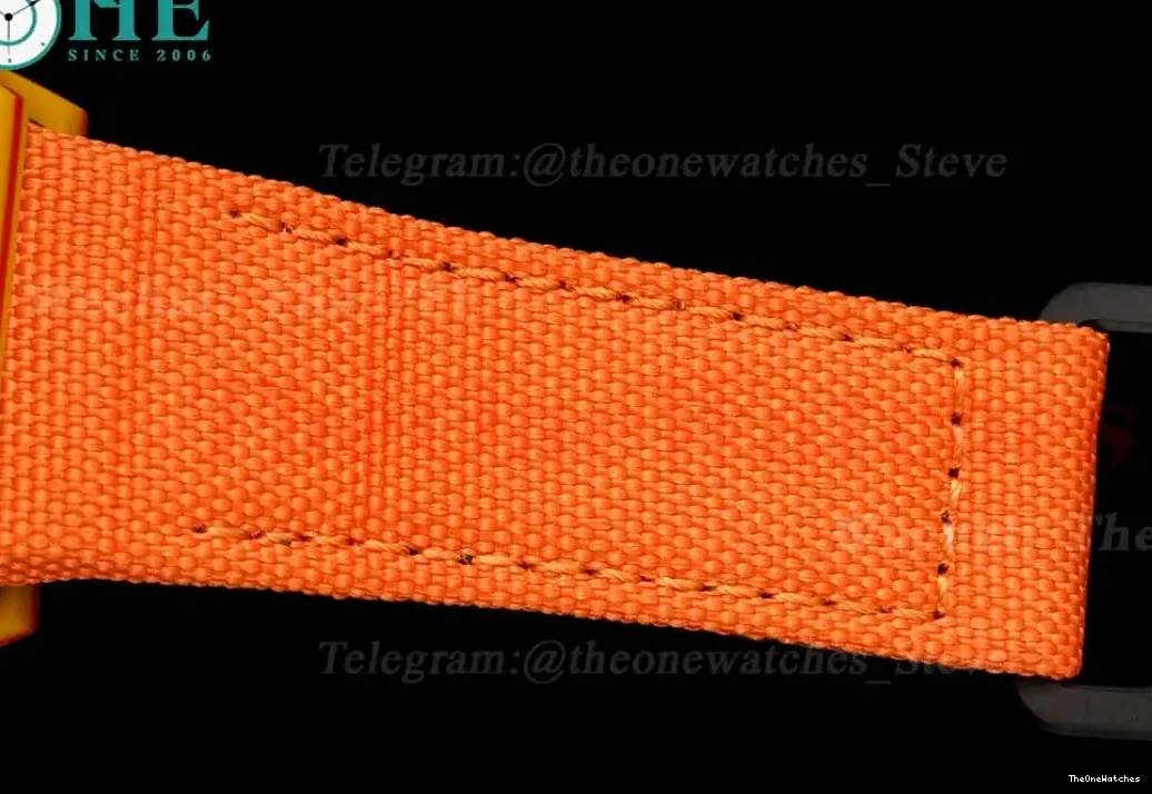 RM027-03 Strap Real RMF Nadal Rafael Carbon Orange Case Tourbillon Nylon On 0314