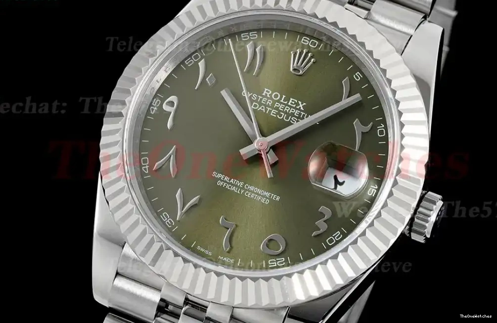 Arabic 126334 SS GMF A2824 Datejust SS Green 41mm 0313