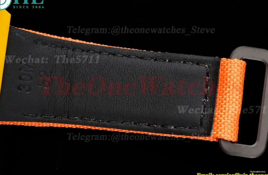 RM027-03 Strap Real RMF Nadal Rafael Carbon Orange Case Tourbillon Nylon On 0314