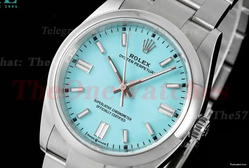 Oyster Super VS3230 Clone Perpetual SS Tiffany SS Blue 36mm VSF 126000 0319