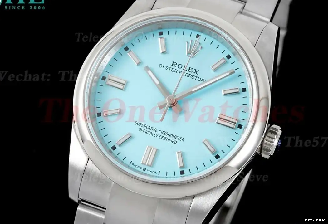 SS GMF A3230 SS TIffany 126000 Perpetual Blue Oyster 36mm Stk 0312