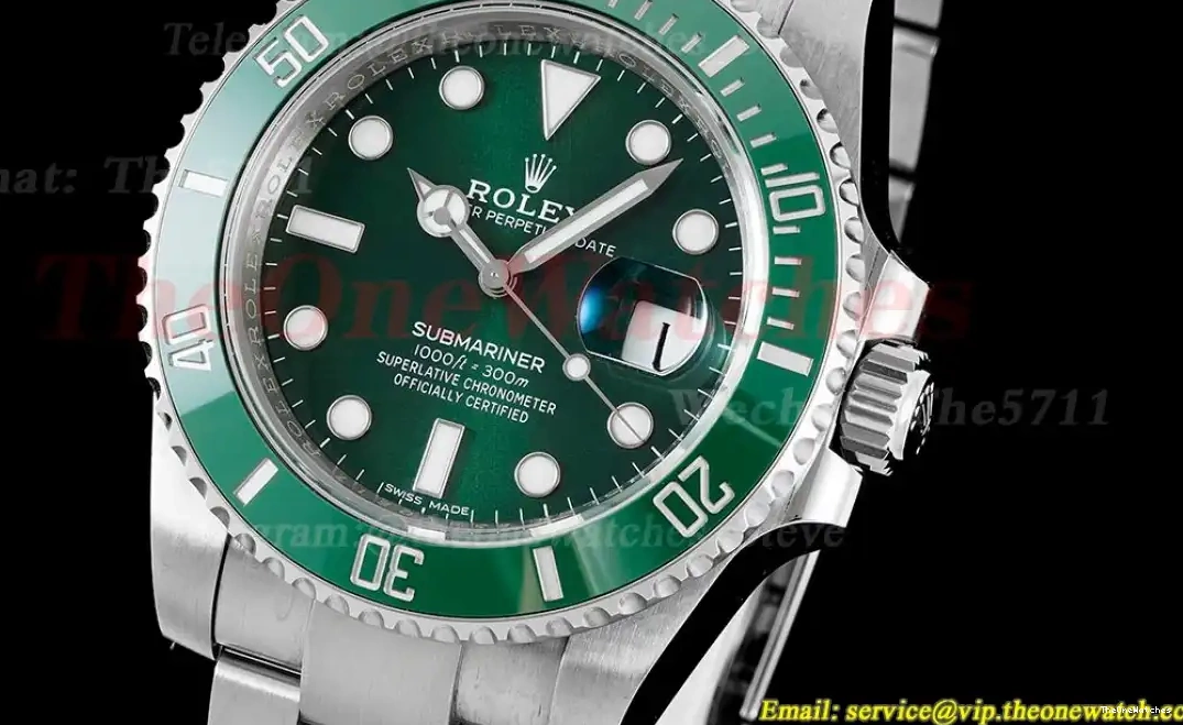 SS Submariner Green Hulk 40mm 116610LV Dial VS3135 VSF SS 0309