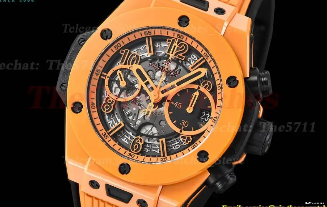 A1280 Magic Skeleton Big 42mm Dial RU Bang Unico Ceramic Orange BBF 0317