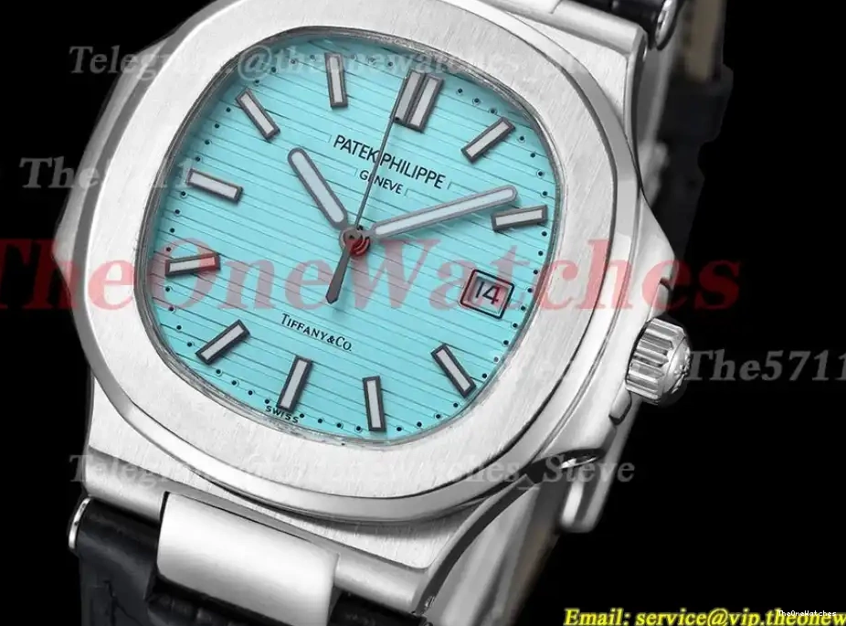 40mm MY8215 Textured Dial SS Tiffany LE GDF Blue Nautilus 0318