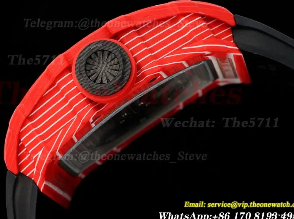 Black ZF Red RMAL1 on RU V6 Strap Rubber Case RM035-02 NTPT 0311