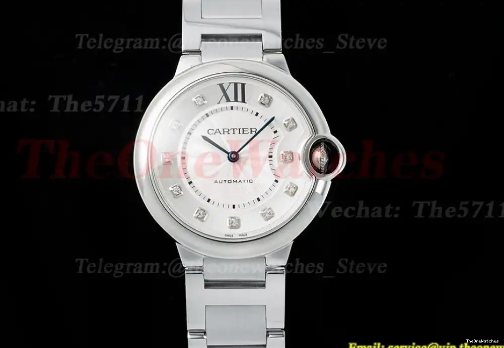 Ballon 36mm AF SS NH05 White Dia Bleu De SS Cartier 0314