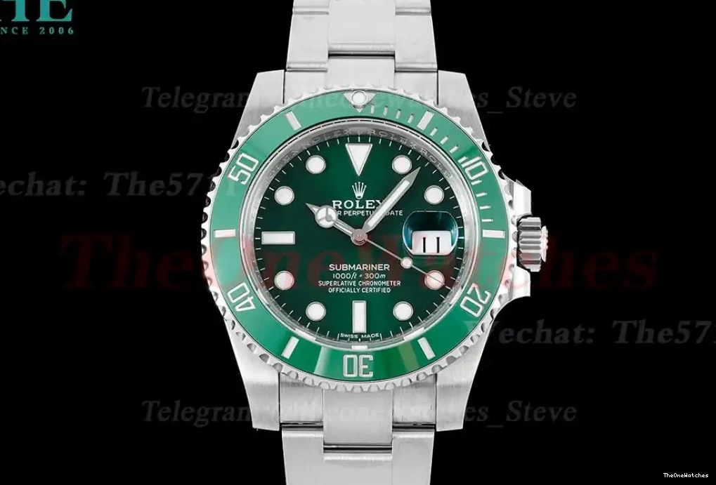 SS Submariner Green Hulk 40mm 116610LV Dial VS3135 VSF SS 0309