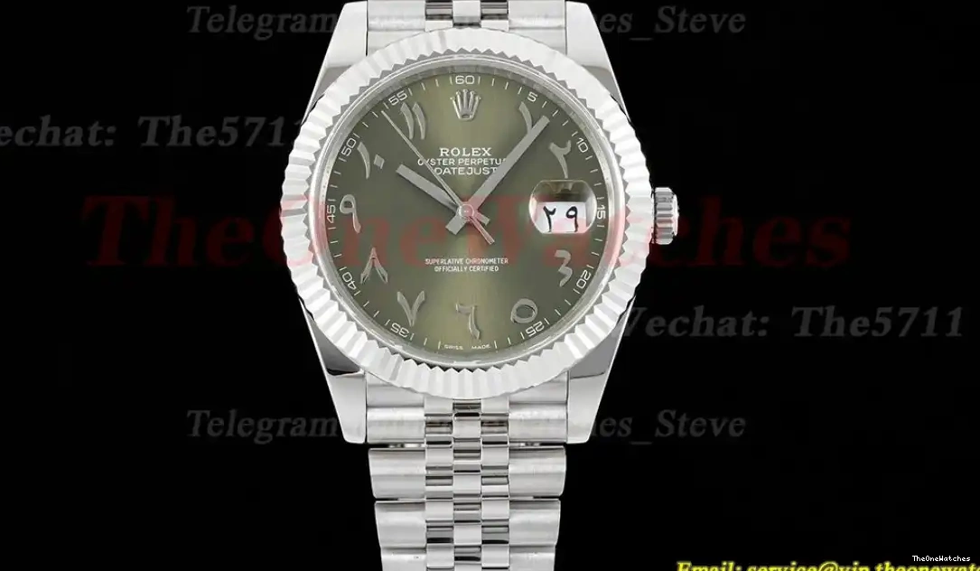 Arabic 126334 SS GMF A2824 Datejust SS Green 41mm 0313