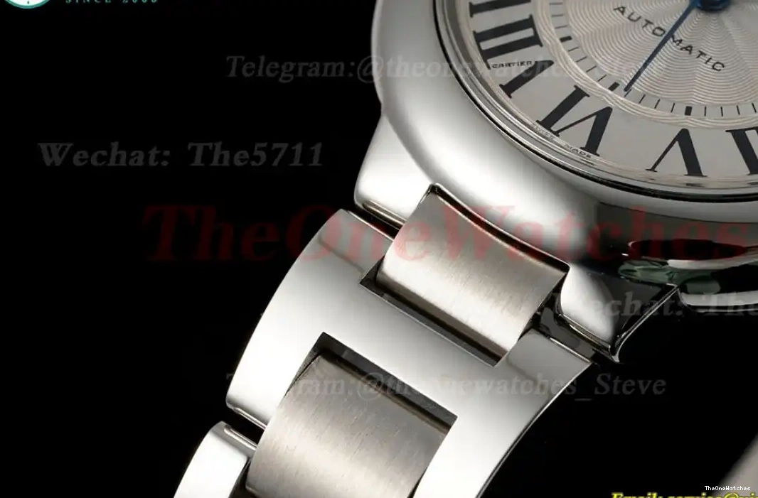 Bleu Ballon Dial White 33mm SS SS V6F De Cartier A076 0318