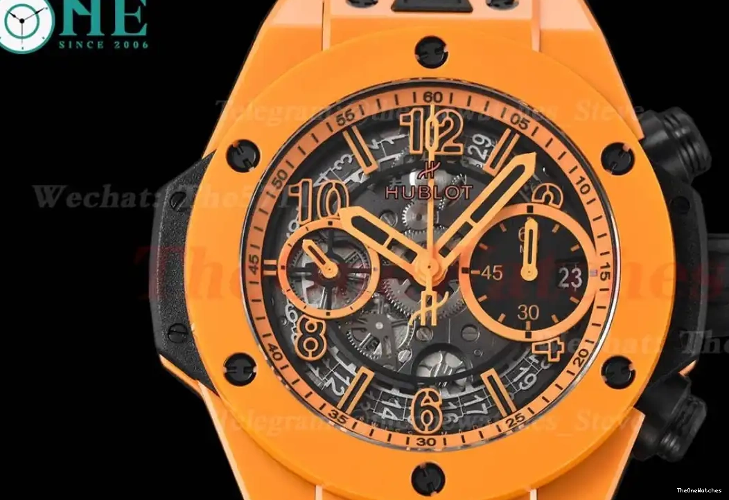 A1280 Magic Skeleton Big 42mm Dial RU Bang Unico Ceramic Orange BBF 0317