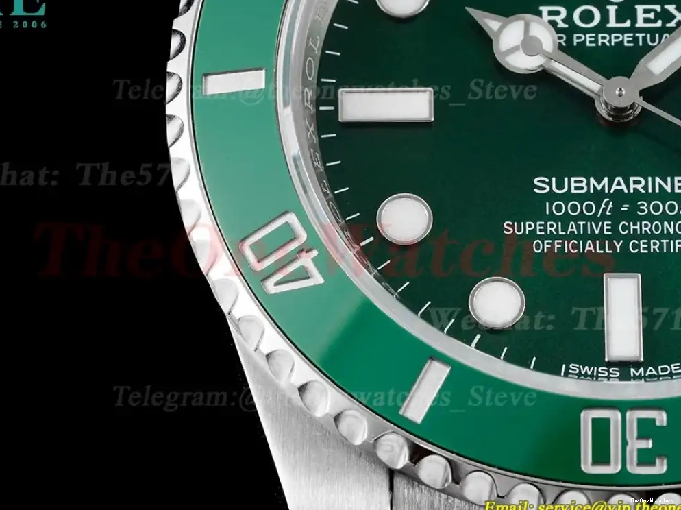 SS Submariner Green Hulk 40mm 116610LV Dial VS3135 VSF SS 0309