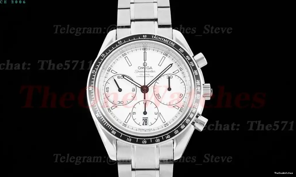 Speedmaster A7750 SS SS Master Racing Dial HKF 40mm White 0316