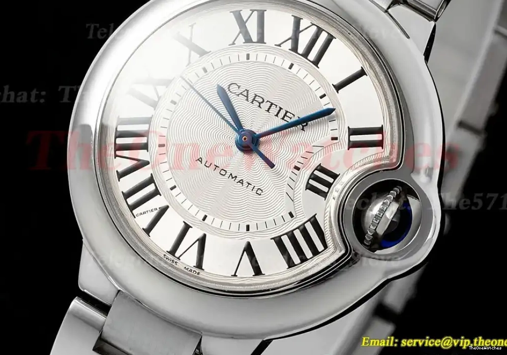 Bleu Ballon Dial White 33mm SS SS V6F De Cartier A076 0318