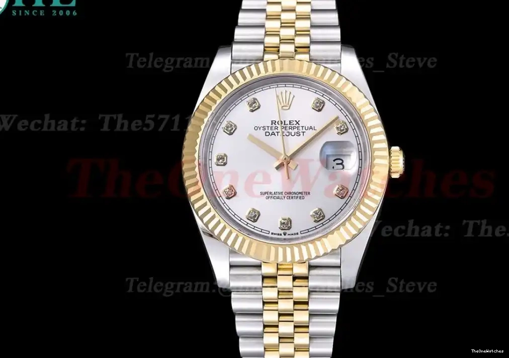 Dial A3235 41MM Datejust 126333 YG EWEF Silver SS 0311