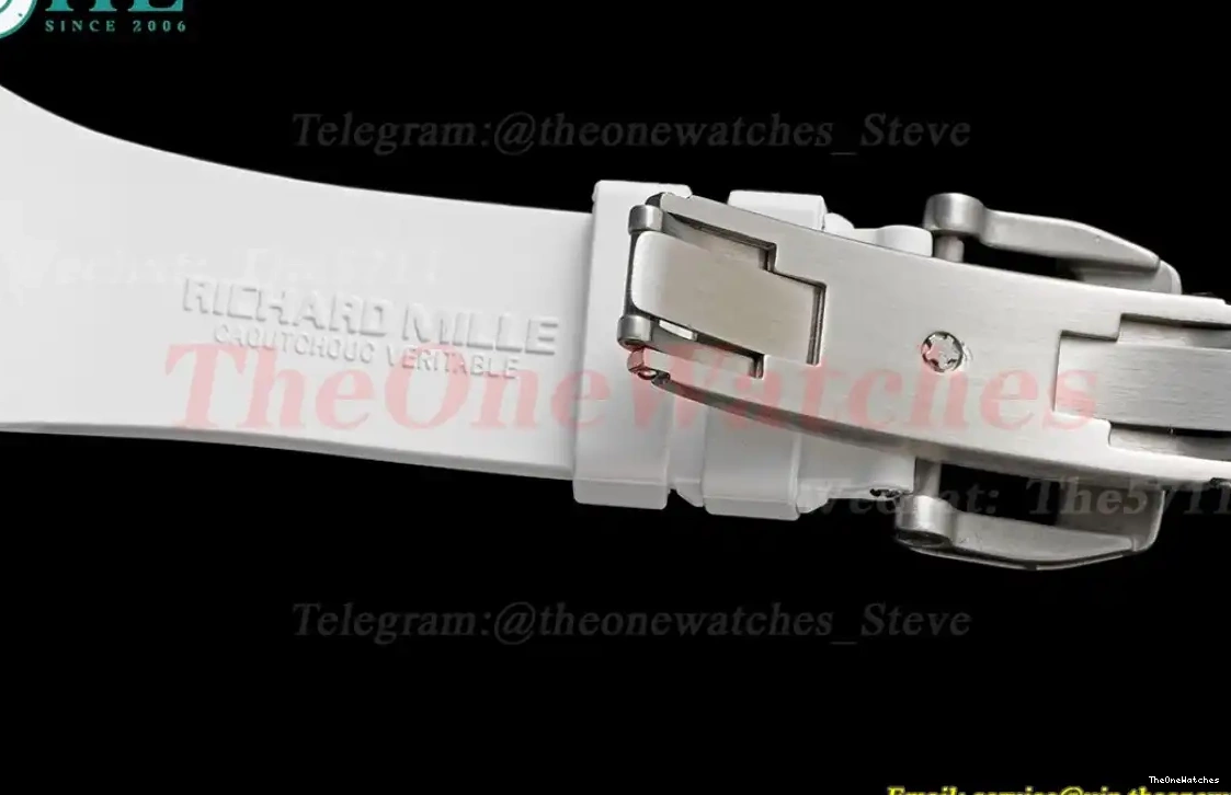 White Tourb on Strap Skeleton RM053-02 Dial RMF 0316